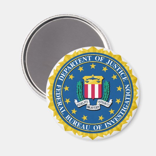 FBI-Siegel Magnet (Vorderseite/Rückseite)