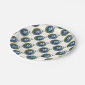 FBI Siegel Mockup Pappteller (Schrägansicht)