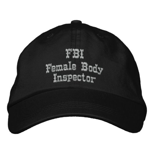 FBI-Spaß Bestickte Kappe (Vorderseite)