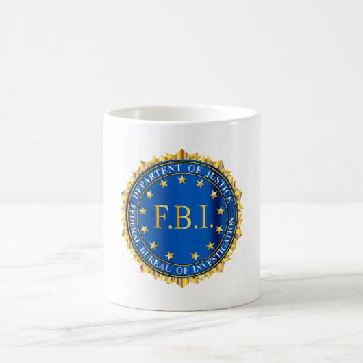 FBI-Spoof-Siegel Kaffeetasse (Mittel)
