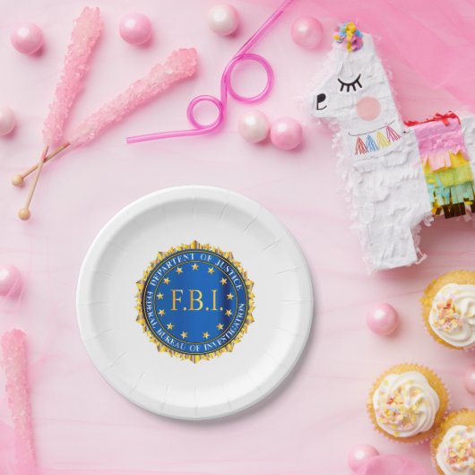 FBI-Spoof-Siegel Pappteller (Party)