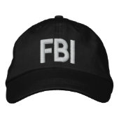 FBI-StickHat Bestickte Kappe (Vorderseite)