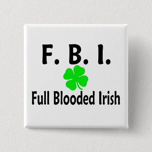 FBI Vollblutklee Button (Vorderseite)