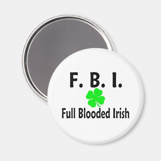 FBI Vollblutklee Magnet (Vorderseite/Rückseite)