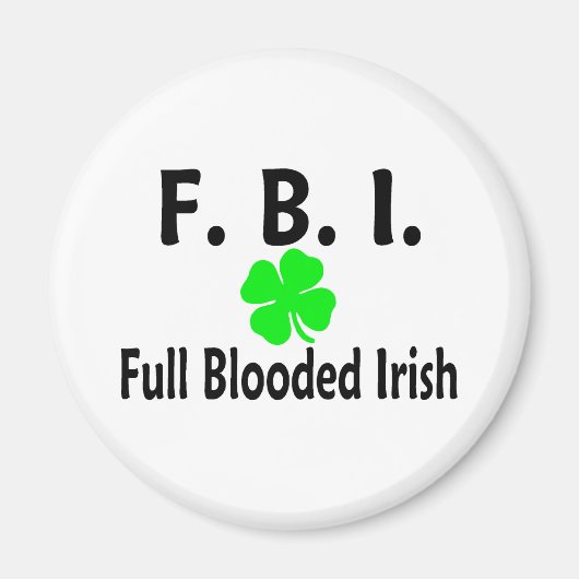 FBI Vollblutklee Magnet (Vorne)