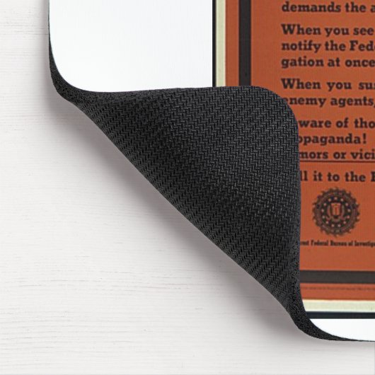 Fbi-Warnung Mousepad (Ecke)