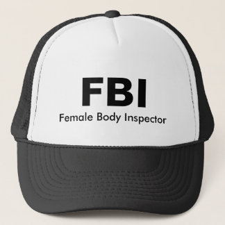 FBI, weiblicher Körper-Inspektor Truckerkappe