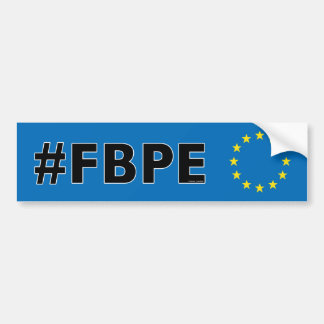 #FBPE folgen zurück Anti-Brexit Pro-EU Autoaufkleber