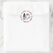 FBRN-Freiwilligenlogo Runder Aufkleber (Tasche)