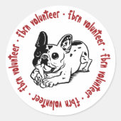 FBRN-Freiwilligenlogo Runder Aufkleber (Vorderseite)
