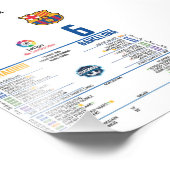 FC Barcelona 6–2 Real Madrid 20 Fotodruck (Ecke)