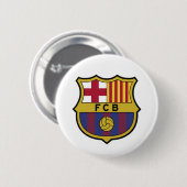 FC Barcelona Fußballteam Brosche Button (Vorne & Hinten)