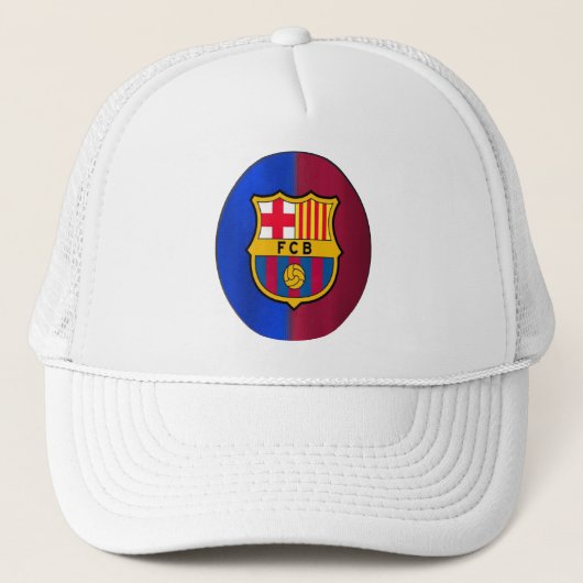 FC Barcelona Maßmütze – Barça Fan Cap mit Personal Truckerkappe (Vorderseite)