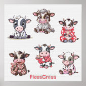 FC CROSS STITCH COW STICKERS! POSTER (Vorne)