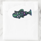 fc ovaler aufkleber (Tasche)