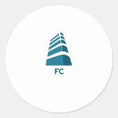 FC-Sport Runder Aufkleber (Vorderseite)