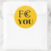 FCC YOU Aufkleber (Tasche)
