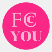 FCC YOU Aufkleber (Vorderseite)