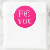 FCC YOU Aufkleber (Tasche)