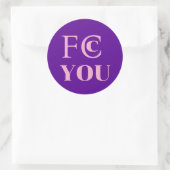 FCC YOU Aufkleber (Tasche)