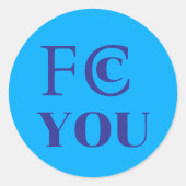 FCC YOU Aufkleber (Vorderseite)