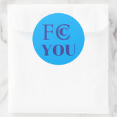FCC YOU Aufkleber (Tasche)