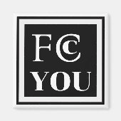 FCC YOU Kühlschrankmagnet (Vorne)