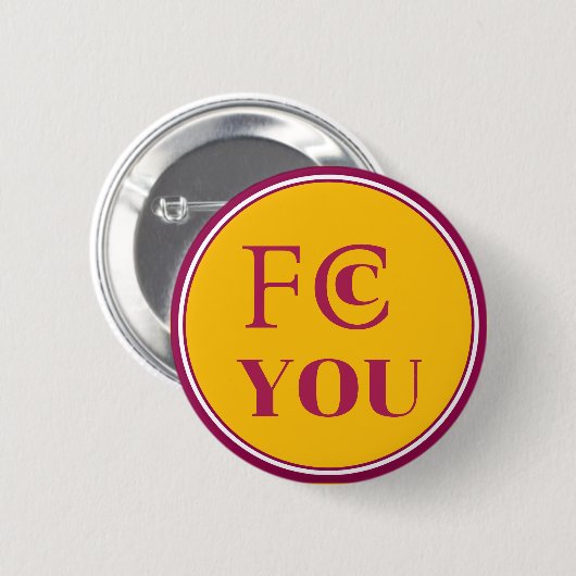 FCC YOU Kühlschrankmagnet Button (Vorne & Hinten)