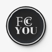 FCC YOU Paper Plate Pappteller (Vorderseite)