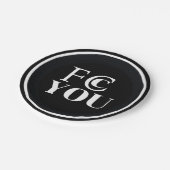 FCC YOU Paper Plate Pappteller (Schrägansicht)