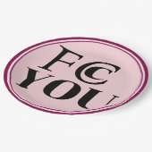 FCC YOU Paper Plate Pappteller (Schrägansicht)