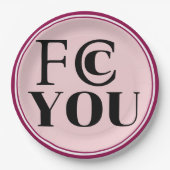 FCC YOU Paper Plate Pappteller (Vorderseite)
