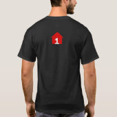 FCF Zuhause Logo Black T - Shirt (Rückseite)