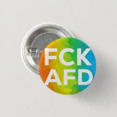 FCK AFD Cutout Regenbogen Button (Vorne & Hinten)