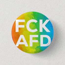 FCK AFD Cutout Regenbogen Button