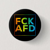 FCK AFD mit Rahmen schwarz Button (Vorderseite)