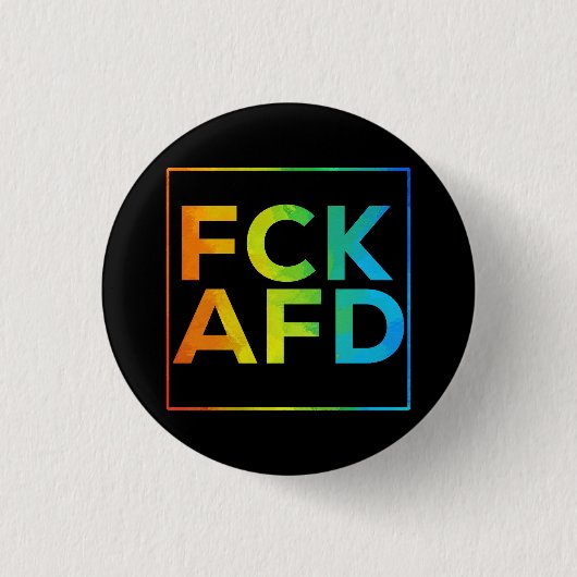 FCK AFD mit Rahmen schwarz Button (Vorderseite)