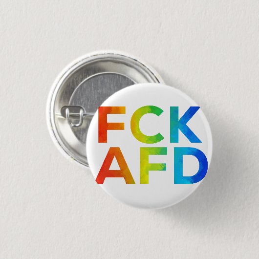 Fck AFD ohne Rahmen Button (Vorne & Hinten)