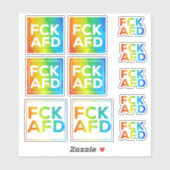 FCK AFD Stickersheet Regenbogen Aufkleber (Blatt)