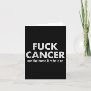 Fck Cancer Pink Breast Cancer Awareness Karte