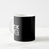 Fck Cancer Skeleton Middle Breast Cancer Awareness Kaffeetasse (Vorderseite Links)