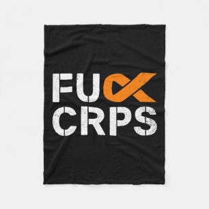 Fck Crps Rsd Awareness Orange Ribbon Krieger Suppl Fleecedecke