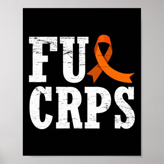 Fck Crps Warrior Support Rsd Crps Bewusstsein Poster (Vorne)