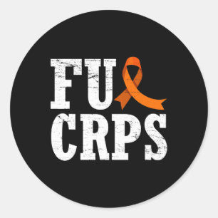 Fck CRPS Warrior Support RSD CRPS Bewusstsein Runder Aufkleber