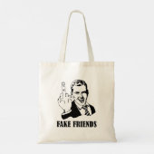 Fck Fake Friends Tote Bag Tragetasche (Rückseite)