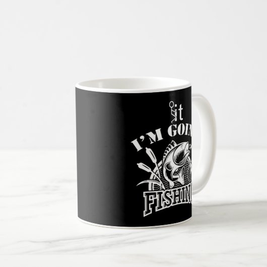 F'Ck, ich fische Bass Fischen Fisher Fisch Kaffeetasse (VorderseiteRechts)