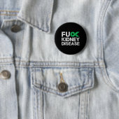 Fck Kidney Disease Awareness Month Green Ribbon Su Button (Beispiel)