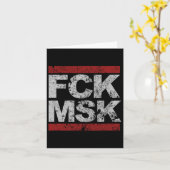 Fck Msk gestört Karte (Gelbe Blume)