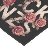 FCK NZS Blüte gegen Rechte keine Nazis Lgbtq+ Kurzer Tischläufer (Ecke)