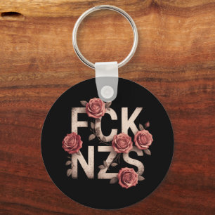 FCK NZS Flowerig Gegen Rechts Keine Nazis Lgbtq+ Schlüsselanhänger